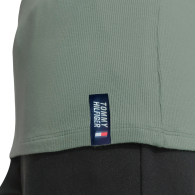 Женский лонгслив Tommy Hilfiger в рубчик 1159845668 (Зеленый XL)
