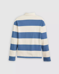 Женский лонгслив-поло Levi's в полоску 1159845686 (Голубой XL)