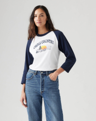 Женский лонгслив Levi's с принтом 1159845828 (Белый XL)