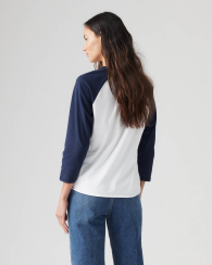 Женский лонгслив Levi's с принтом 1159845828 (Белый XL)