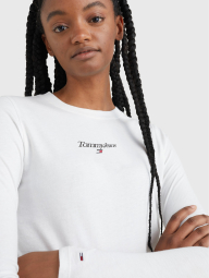 Женский укороченный лонгслив Tommy Hilfiger 1159846117 (Белый XL)
