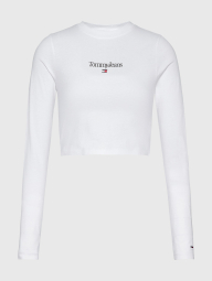Женский укороченный лонгслив Tommy Hilfiger 1159846117 (Белый XL)