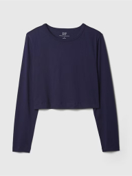 Короткий лонгслів GAP 1159846941 (Синій M)