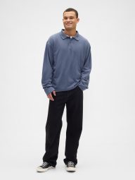 Мужской лонгслив-поло GAP 1159847931 (Синий XL)