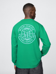 Чоловічий лонгслів GUESS з логотипом 1159847976 (Зелений XL)