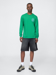 Чоловічий лонгслів GUESS з логотипом 1159847976 (Зелений XL)