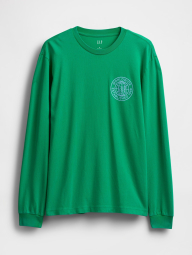 Чоловічий лонгслів GUESS з логотипом 1159847976 (Зелений XL)