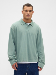 Мужской лонгслив-поло GAP 1159848044 (Зеленый M)