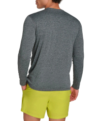 Чоловічий лонгслів-рашгард Calvin Klein із захистом від сонця UPF 40 1159849444 (Сірий XXL)