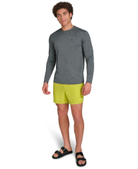 Чоловічий лонгслів-рашгард Calvin Klein із захистом від сонця UPF 40 1159849444 (Сірий XXL)