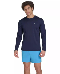 Чоловічий лонгслів-рашгард Calvin Klein із захистом від сонця UPF 40 1159849583 (Синій XXL)
