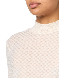 Женский полупрозрачный лонгслив DKNY 1159850425 (Молочный XS)