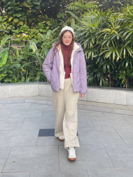 Флисовый лонгслив HEATTECH UNIQLO водолазка 1159850508 (Бордовый S)