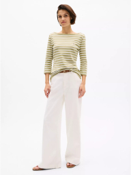 Женский лонгслив Tommy Hilfiger 1159851584 (Белый/Зеленый XS)