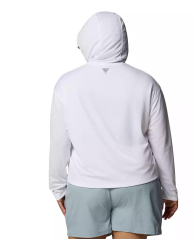 Женский лонгслив с капюшоном Columbia с защитой UPF 50 1159852127 (Белый 1X)