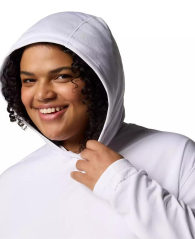 Женский лонгслив с капюшоном Columbia с защитой UPF 50 1159852067 (Белый 3X)