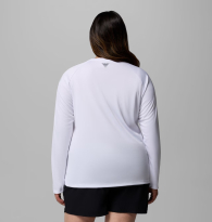 Женский лонгслив Columbia с защитой UPF 50 и влагоотводящей способностью 1159852158 (Белый 2X)