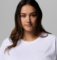 Женский лонгслив Columbia с защитой UPF 50 и влагоотводящей способностью 1159852158 (Белый 2X)