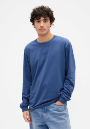 Базовый лонгслив GAP 1159853268 (Синий XL)