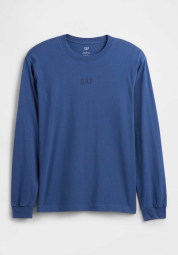 Базовый лонгслив GAP 1159853268 (Синий XL)