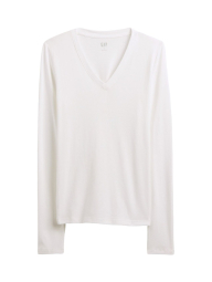 Базовый лонгслив GAP 1159854774 (Белый S)