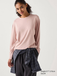 Флисовый лонгслив Uniqlo 1159855742 (Розовый M)