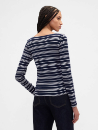 Женский лонгслив GAP в полоску 1159856454 (Синий L)