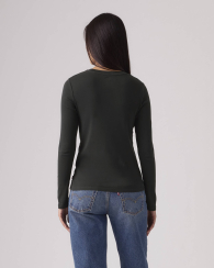 Женский лонгслив Levi's с принтом 1159856495 (Серый XS)