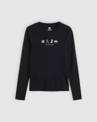 Женский лонгслив Levi's с принтом 1159856495 (Серый XS)