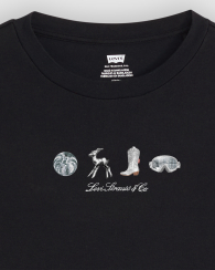 Женский лонгслив Levi's с принтом 1159856495 (Серый XS)