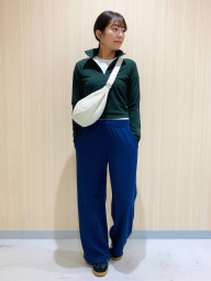 Женский укороченный лонгслив с технологией AIRism Uniqlo на полумолнии 1159857016 (Зеленый S)