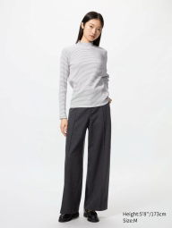 Женский лонгслив UNIQLO водолазка 1159857184 (Белый S)