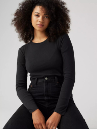 Женский лонгслив Levi's 1159857410 (Черный XS)