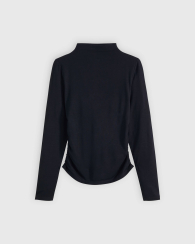 Женский лонгслив Levi's со сборками 1159857487 (Черный XS)