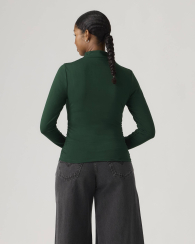 Женский лонгслив Levi's со сборками 1159857490 (Зеленый S)