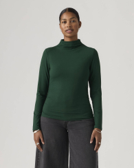 Женский лонгслив Levi's со сборками 1159857489 (Зеленый M)