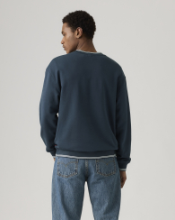 Чоловічий лонгслів Levi's з вишивкою 1159857633 (Синій L)