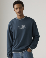 Мужской лонгслив Levi's с вышивкой 1159857633 (Синий L)