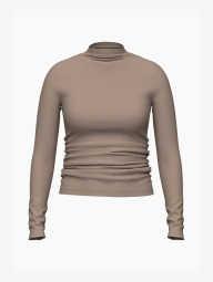 Женский лонгслив Levi's со сборками 1159857833 (Коричневый M)