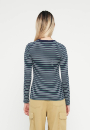 Чоловічий лонгслів GAP в рубчик 1159857935 (Синій/Зелений L)