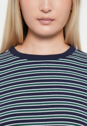 Чоловічий лонгслів GAP в рубчик 1159857935 (Синій/Зелений L)