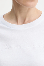 Базовый лонгслив Armani Exchange с вышивкой 1159859836 (Белый M)