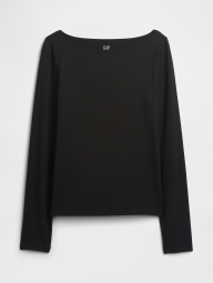 Базовый лонгслив GAP 1159860582 (Черный M)