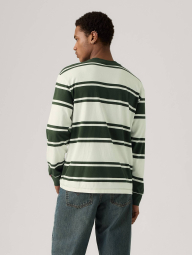 Чоловічий лонгслів Levi's 1159860608 (Білий/Зелений XXL)