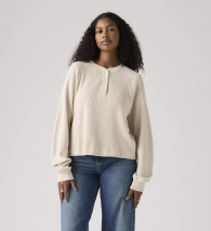 Женский лонгслив Levi's кофта 1159860645 (Бежевый S)