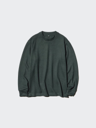 Мужской вязаный флисовый лонгслив UNIQLO 1159860708 (Зеленый M)