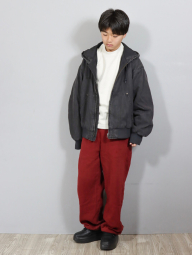 Мужской вязаный флисовый лонгслив UNIQLO 1159860748 (Молочный 3XL)