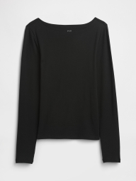Базовый лонгслив GAP 1159861007 (Черный XXL)