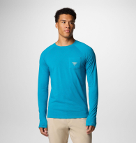 Чоловічий лонгслів Columbia з технологією Omni-Shade 1159861103 (Синій XXL)