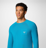 Чоловічий лонгслів Columbia з технологією Omni-Shade 1159861103 (Синій XXL)